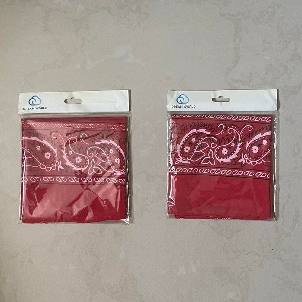 2 Red Bandanas